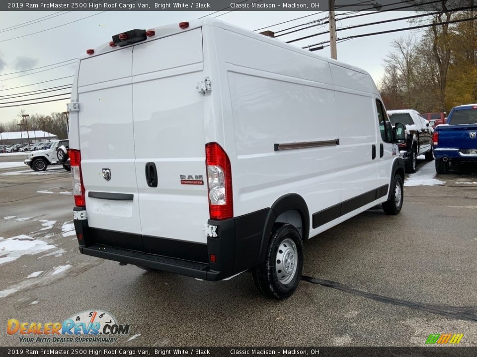 2019 Ram ProMaster 2500 High Roof Cargo Van Bright White / Black Photo #6