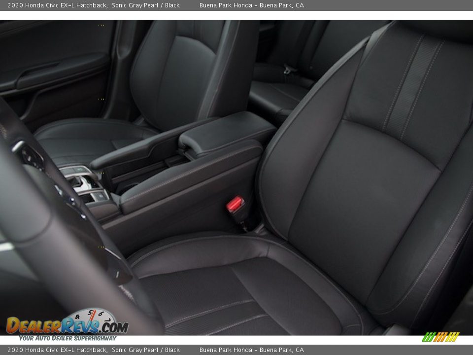 2020 Honda Civic EX-L Hatchback Sonic Gray Pearl / Black Photo #20