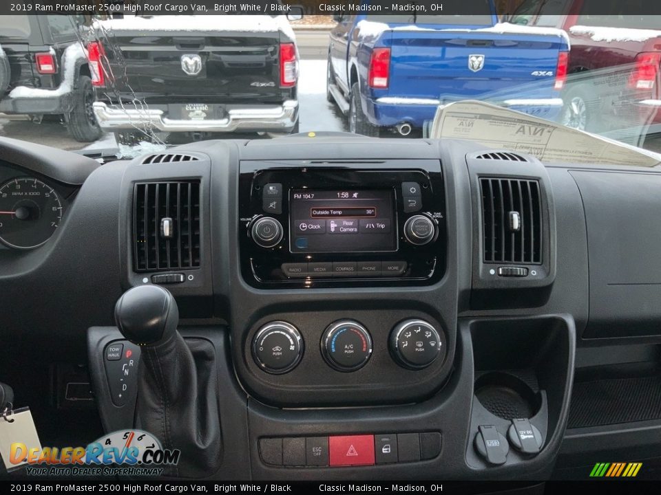 2019 Ram ProMaster 2500 High Roof Cargo Van Bright White / Black Photo #10