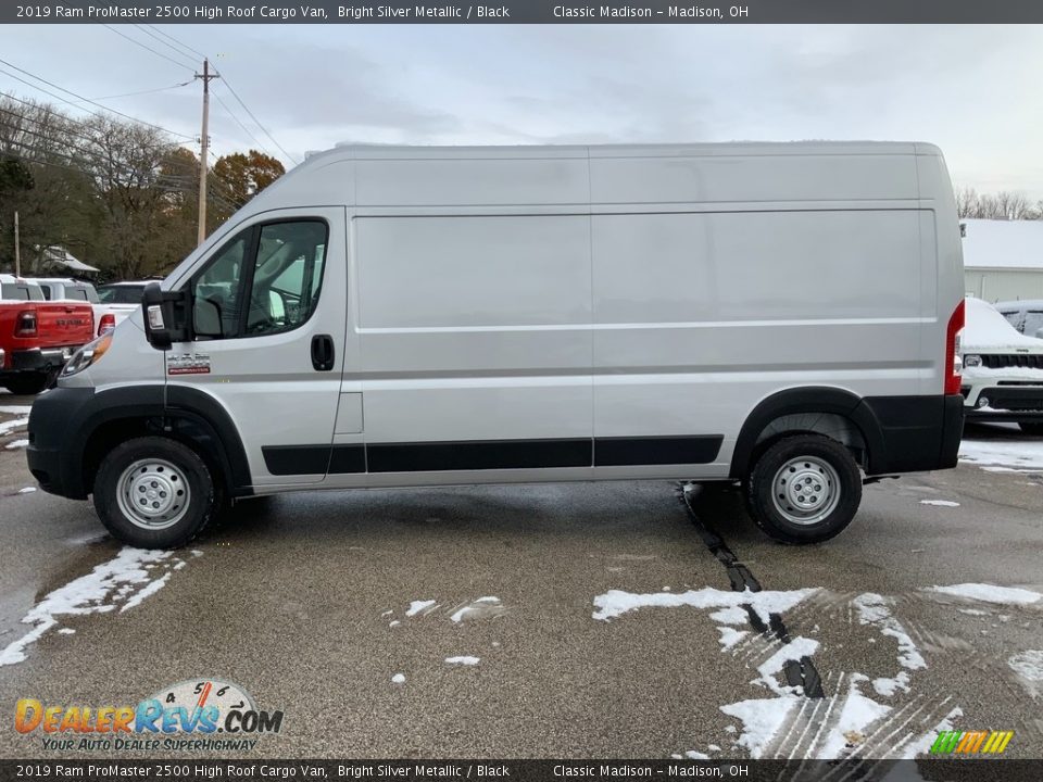 2019 Ram ProMaster 2500 High Roof Cargo Van Bright Silver Metallic / Black Photo #3