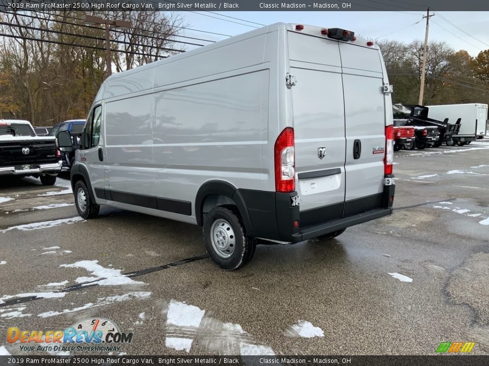 2019 Ram ProMaster 2500 High Roof Cargo Van Bright Silver Metallic / Black Photo #4