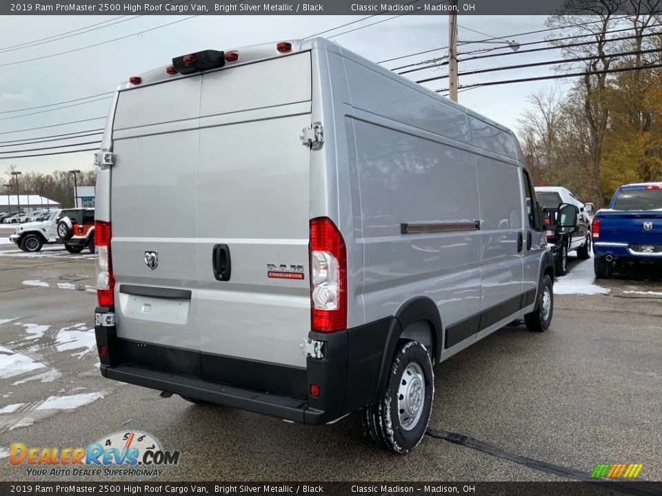 2019 Ram ProMaster 2500 High Roof Cargo Van Bright Silver Metallic / Black Photo #6