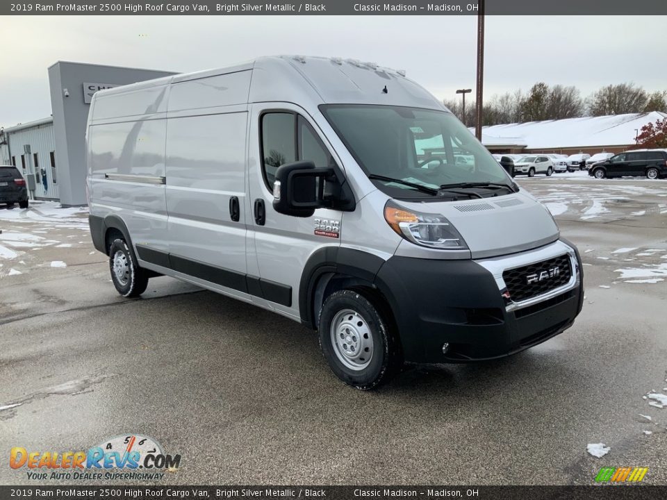 2019 Ram ProMaster 2500 High Roof Cargo Van Bright Silver Metallic / Black Photo #8