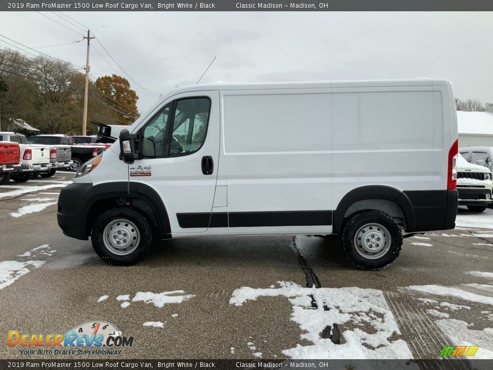 2019 Ram ProMaster 1500 Low Roof Cargo Van Bright White / Black Photo #2