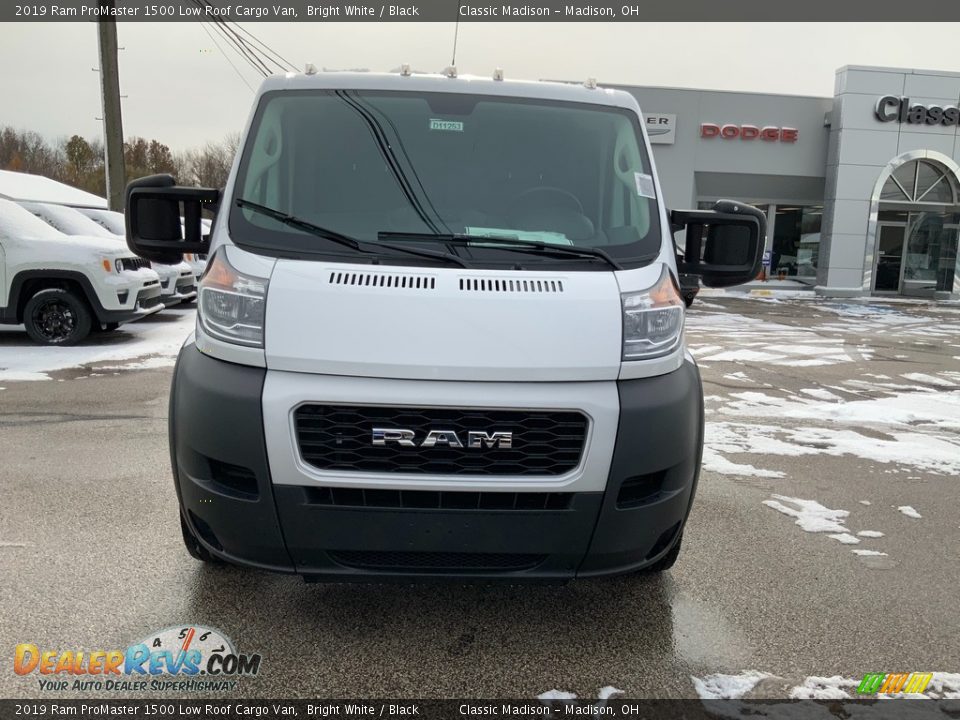2019 Ram ProMaster 1500 Low Roof Cargo Van Bright White / Black Photo #4