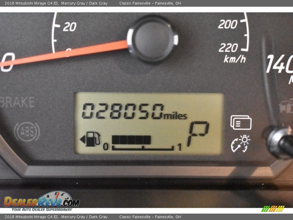 2018 Mitsubishi Mirage G4 ES Mercury Gray / Dark Gray Photo #15