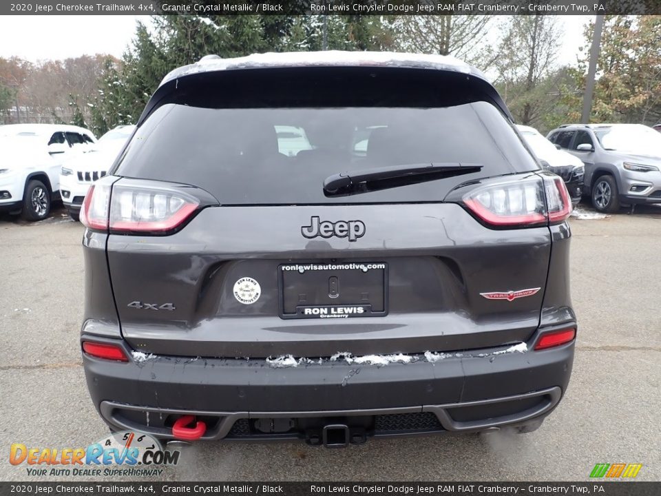 2020 Jeep Cherokee Trailhawk 4x4 Granite Crystal Metallic / Black Photo #4