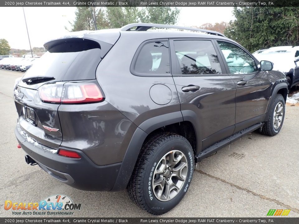 2020 Jeep Cherokee Trailhawk 4x4 Granite Crystal Metallic / Black Photo #5