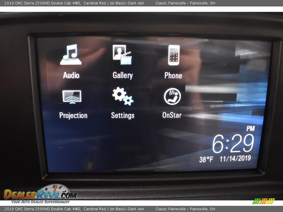 2019 GMC Sierra 2500HD Double Cab 4WD Cardinal Red / Jet Black/­Dark Ash Photo #11