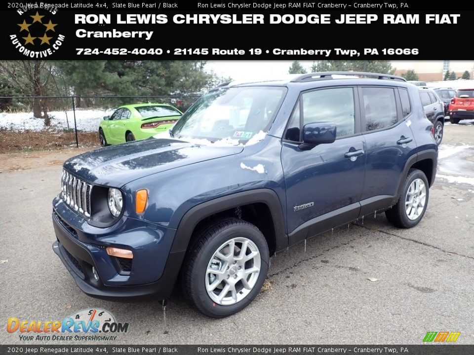 2020 Jeep Renegade Latitude 4x4 Slate Blue Pearl / Black Photo #1