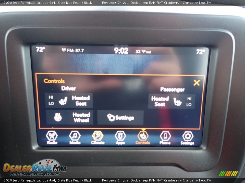 2020 Jeep Renegade Latitude 4x4 Slate Blue Pearl / Black Photo #19