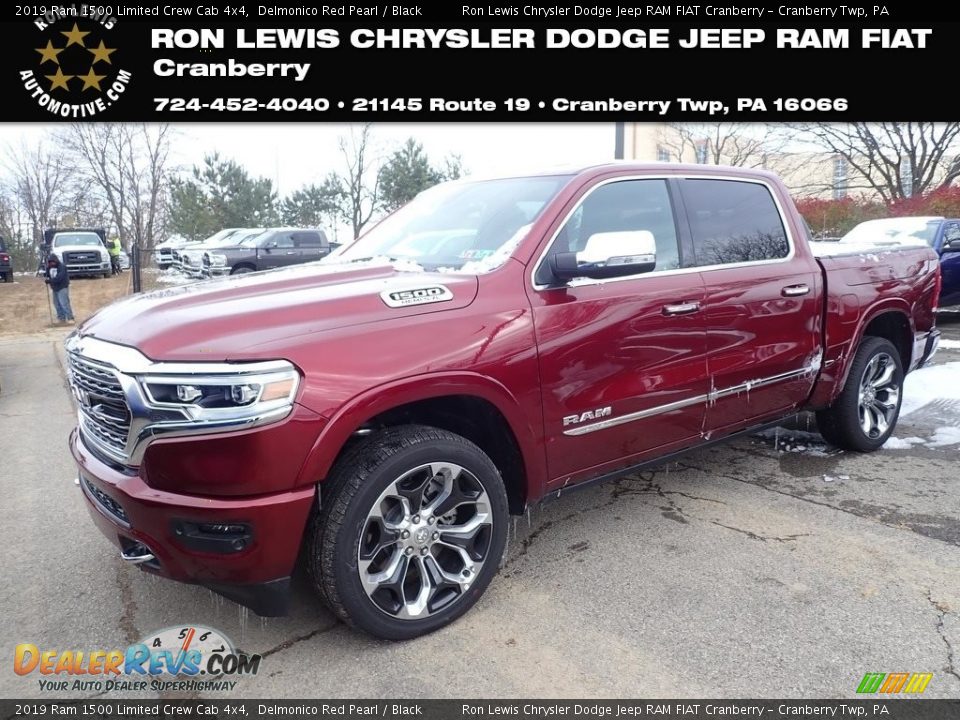 2019 Ram 1500 Limited Crew Cab 4x4 Delmonico Red Pearl / Black Photo #1