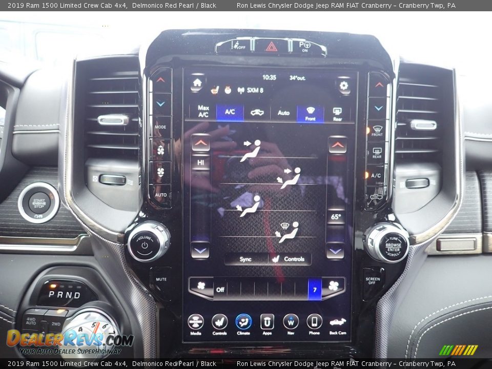 2019 Ram 1500 Limited Crew Cab 4x4 Delmonico Red Pearl / Black Photo #16