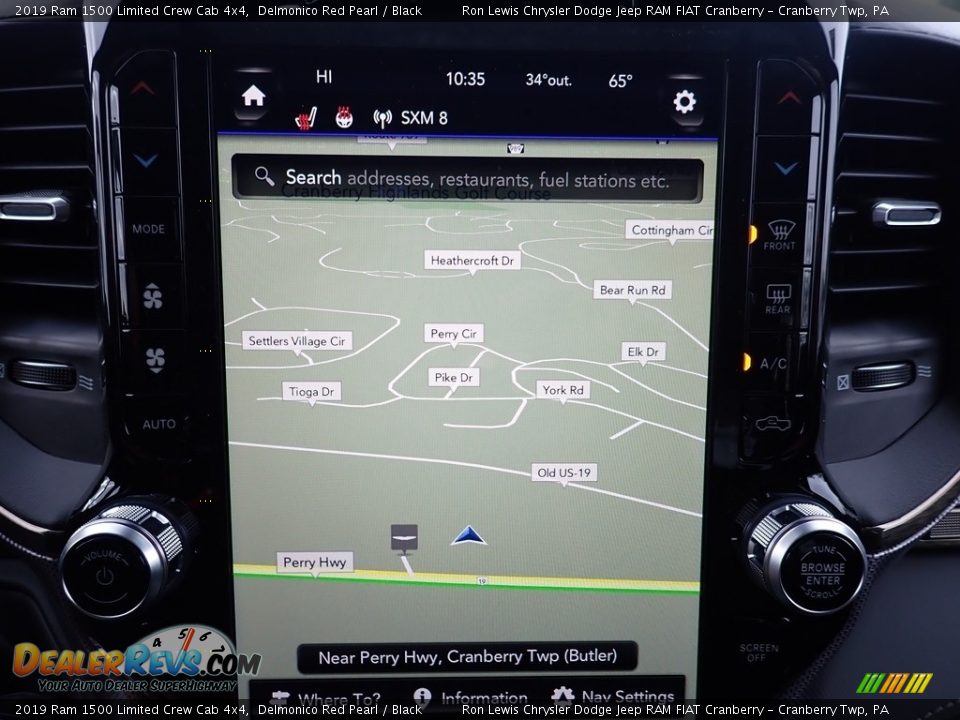 Navigation of 2019 Ram 1500 Limited Crew Cab 4x4 Photo #17