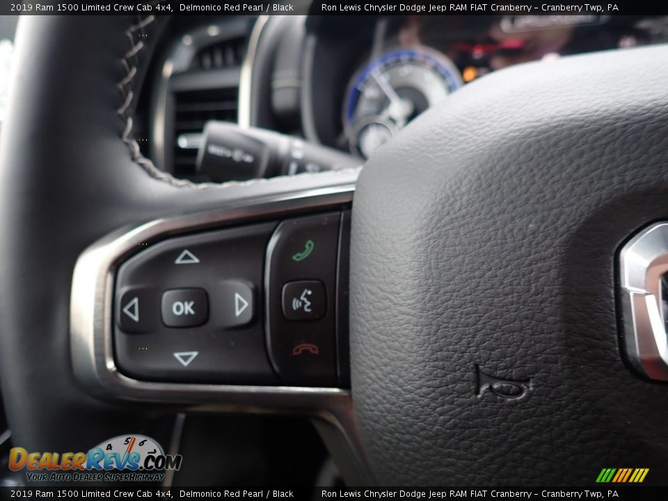 2019 Ram 1500 Limited Crew Cab 4x4 Delmonico Red Pearl / Black Photo #20