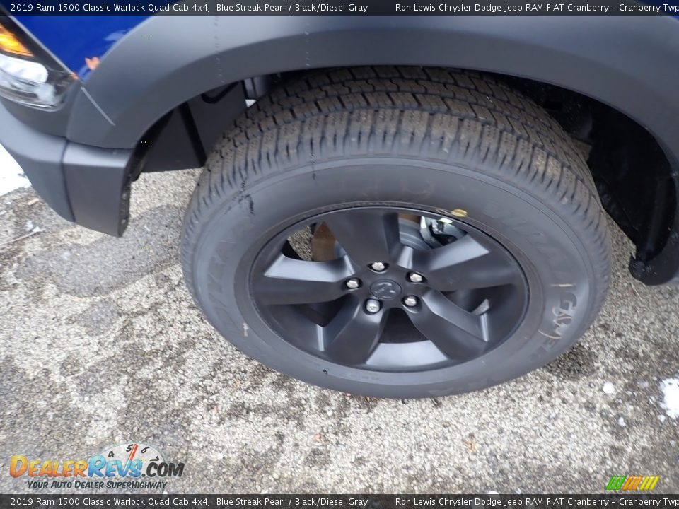 2019 Ram 1500 Classic Warlock Quad Cab 4x4 Blue Streak Pearl / Black/Diesel Gray Photo #2