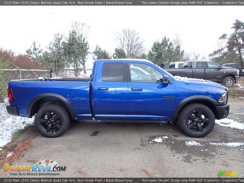 Blue Streak Pearl 2019 Ram 1500 Classic Warlock Quad Cab 4x4 Photo #4