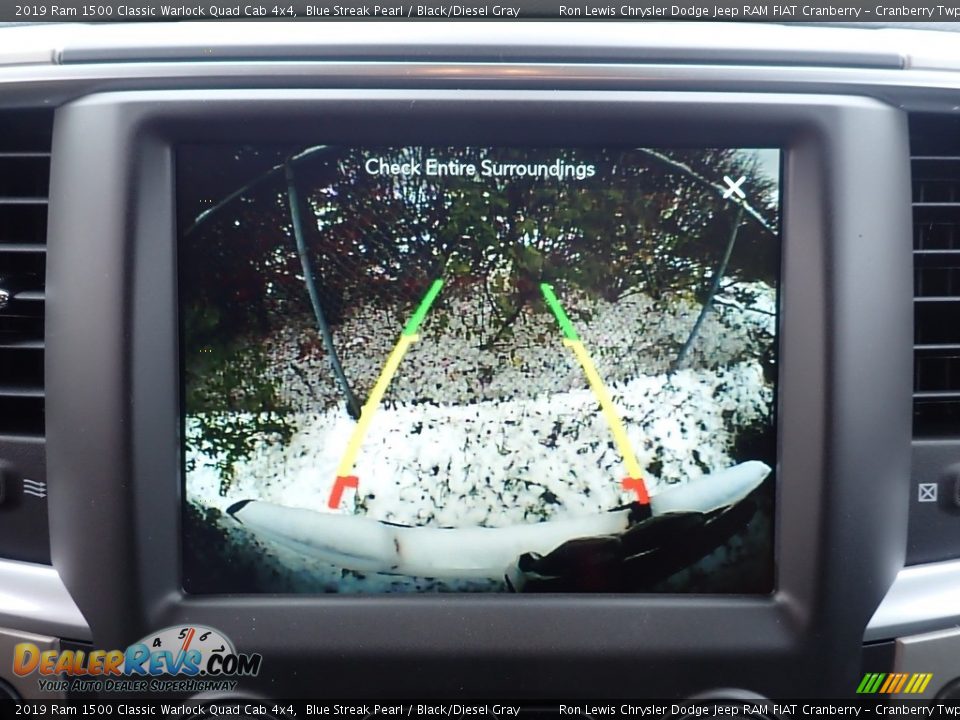 2019 Ram 1500 Classic Warlock Quad Cab 4x4 Blue Streak Pearl / Black/Diesel Gray Photo #19