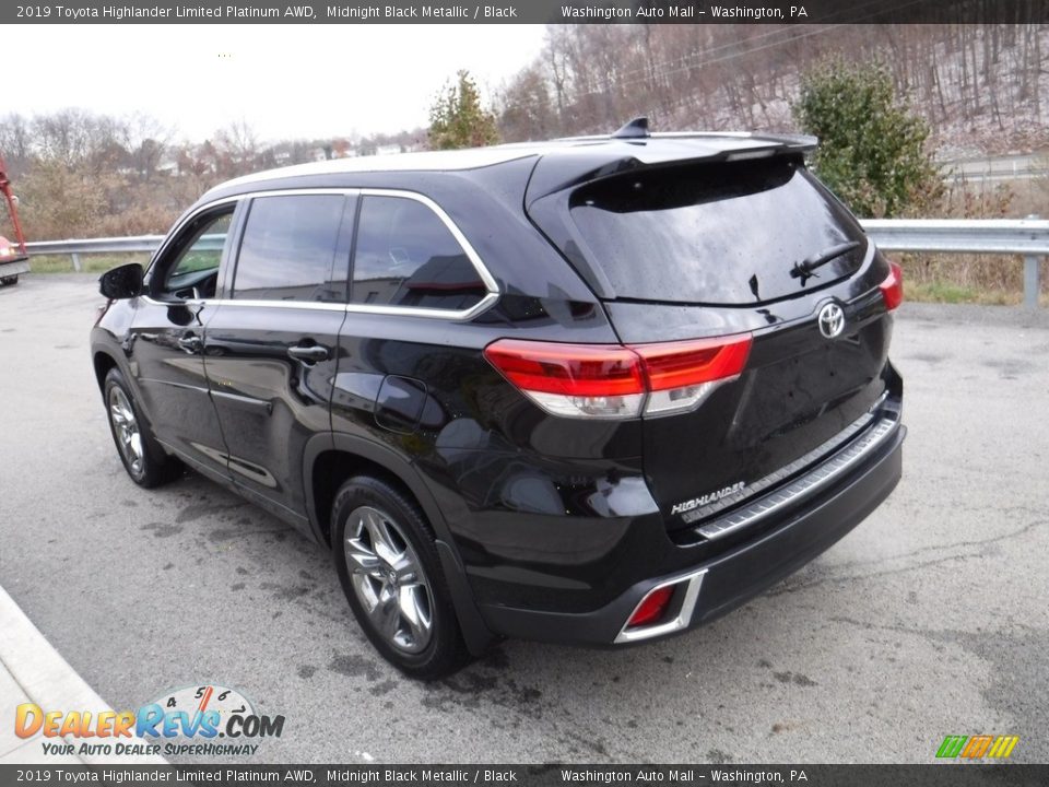 2019 Toyota Highlander Limited Platinum AWD Midnight Black Metallic / Black Photo #7