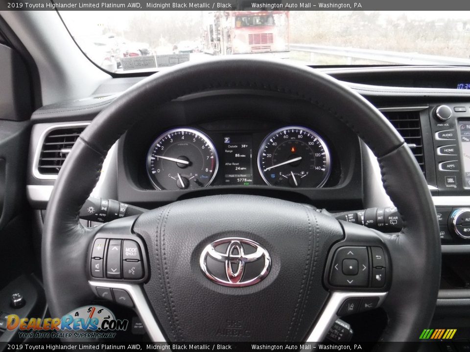 2019 Toyota Highlander Limited Platinum AWD Steering Wheel Photo #23