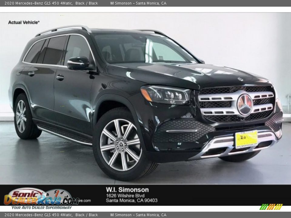 2020 Mercedes-Benz GLS 450 4Matic Black / Black Photo #1