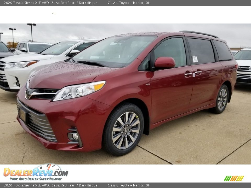 2020 Toyota Sienna XLE AWD Salsa Red Pearl / Dark Bisque Photo #1