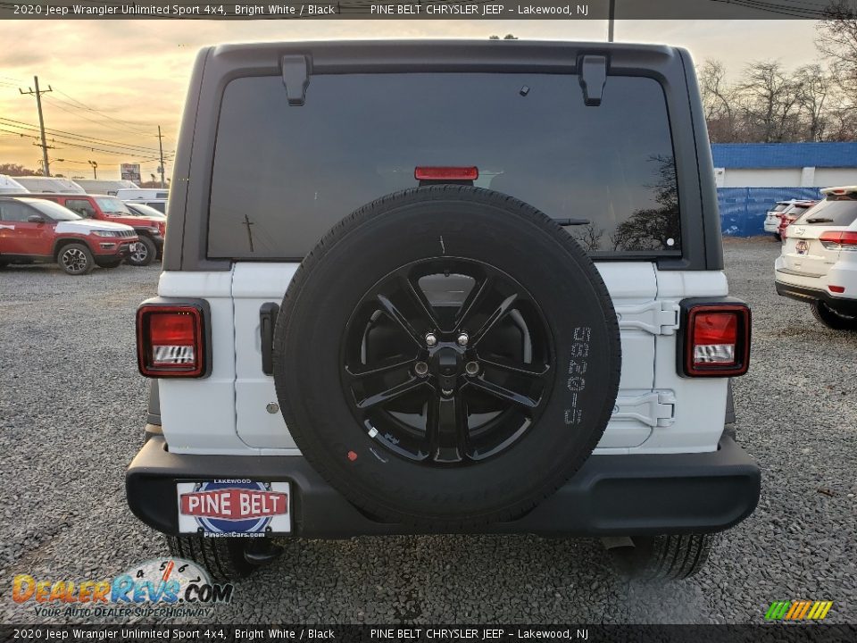 2020 Jeep Wrangler Unlimited Sport 4x4 Bright White / Black Photo #5