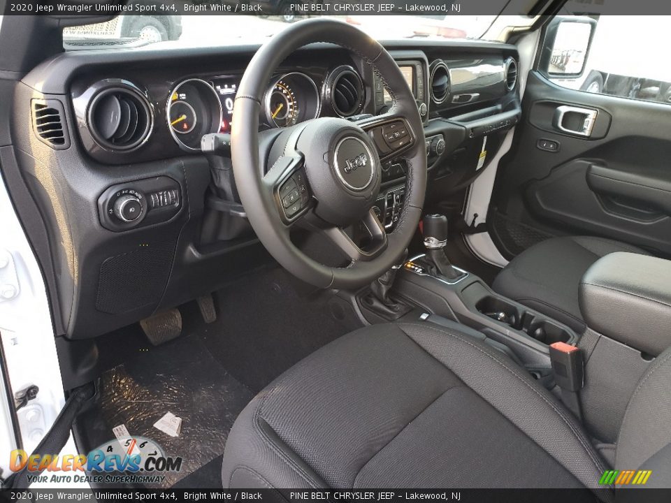 2020 Jeep Wrangler Unlimited Sport 4x4 Bright White / Black Photo #8