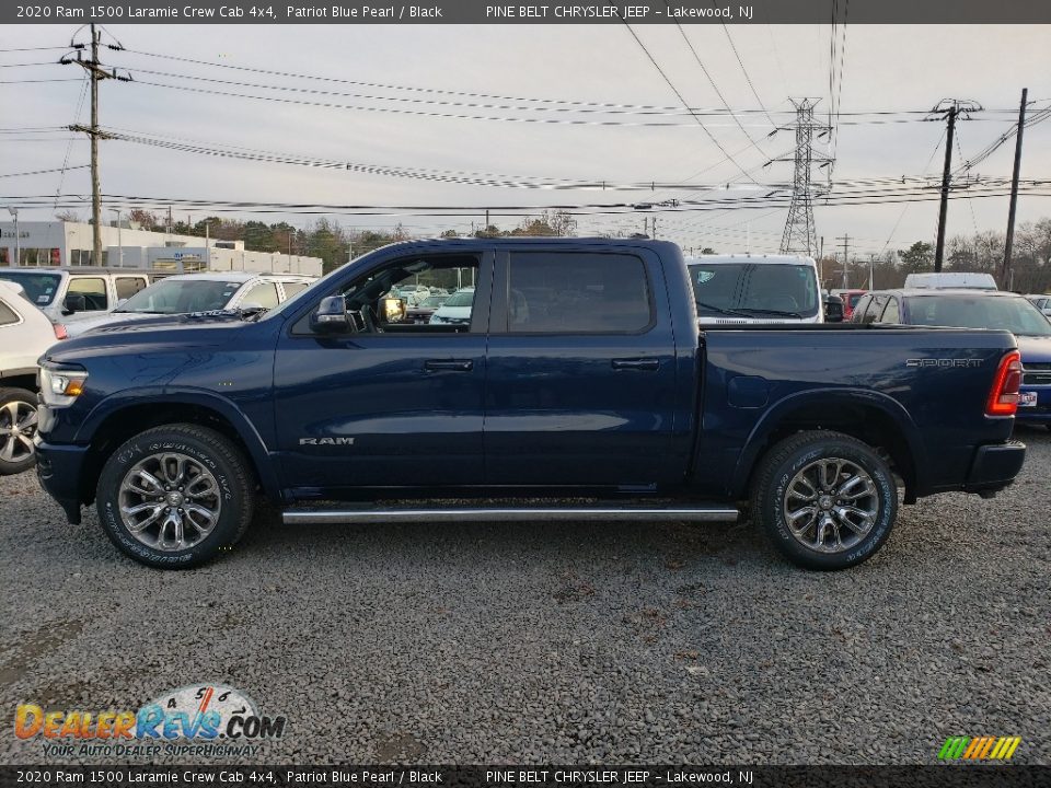 2020 Ram 1500 Laramie Crew Cab 4x4 Patriot Blue Pearl / Black Photo #3