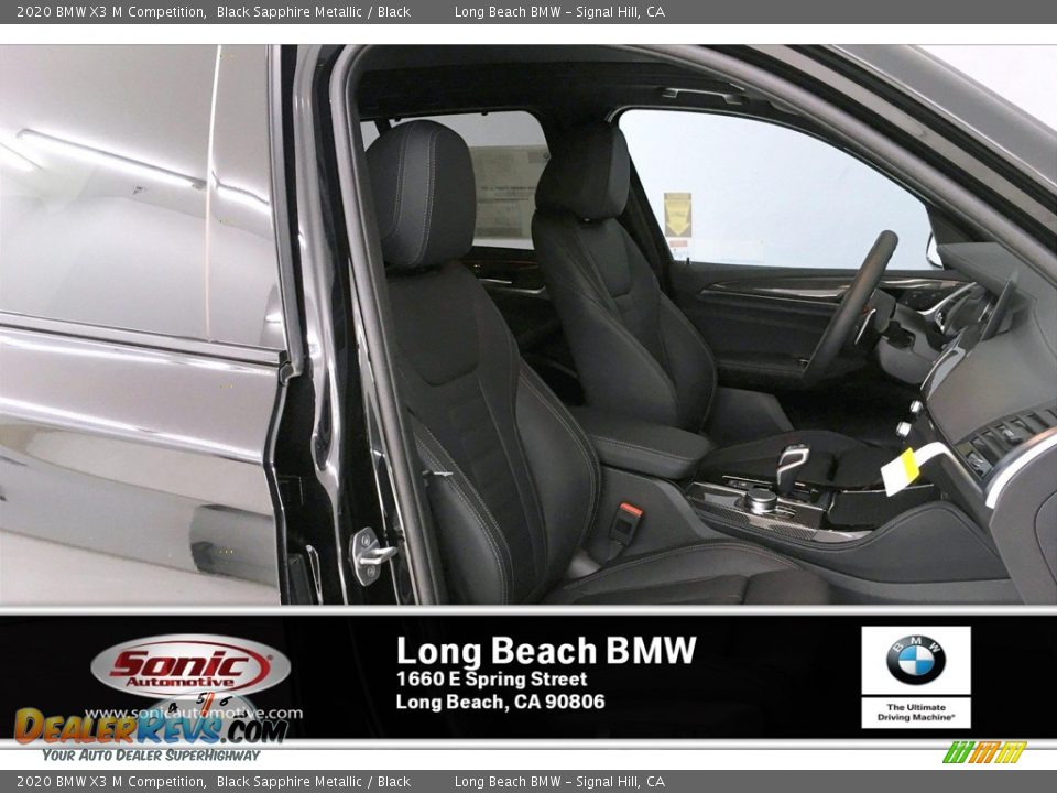 2020 BMW X3 M Competition Black Sapphire Metallic / Black Photo #7