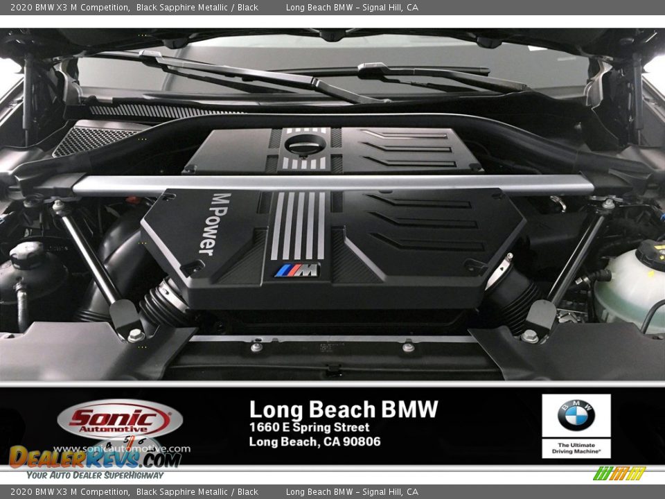 2020 BMW X3 M Competition Black Sapphire Metallic / Black Photo #8