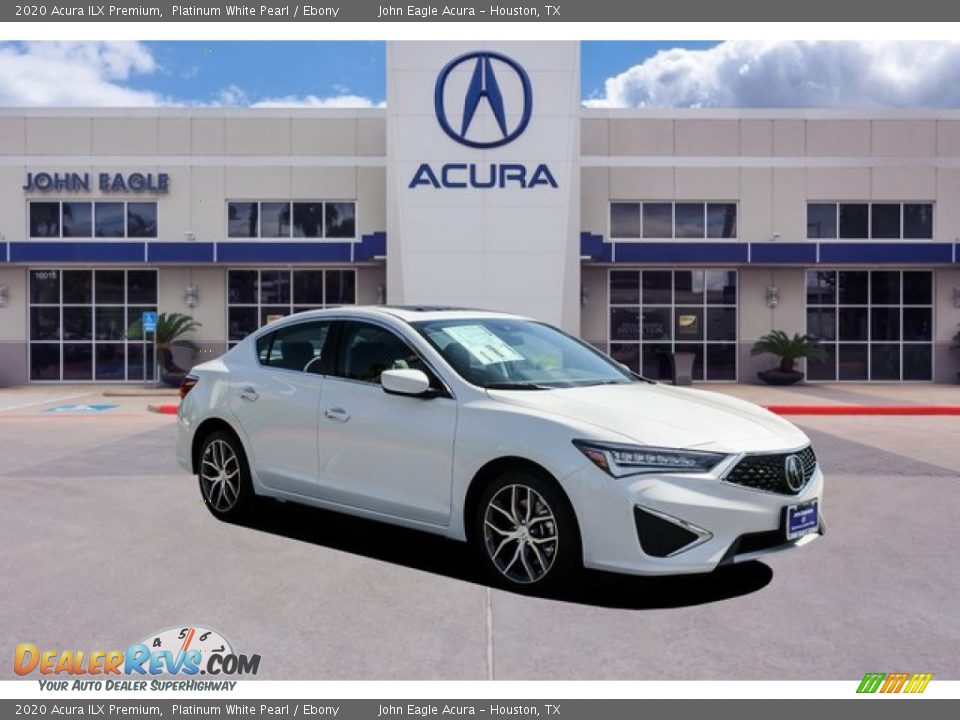 2020 Acura ILX Premium Platinum White Pearl / Ebony Photo #1