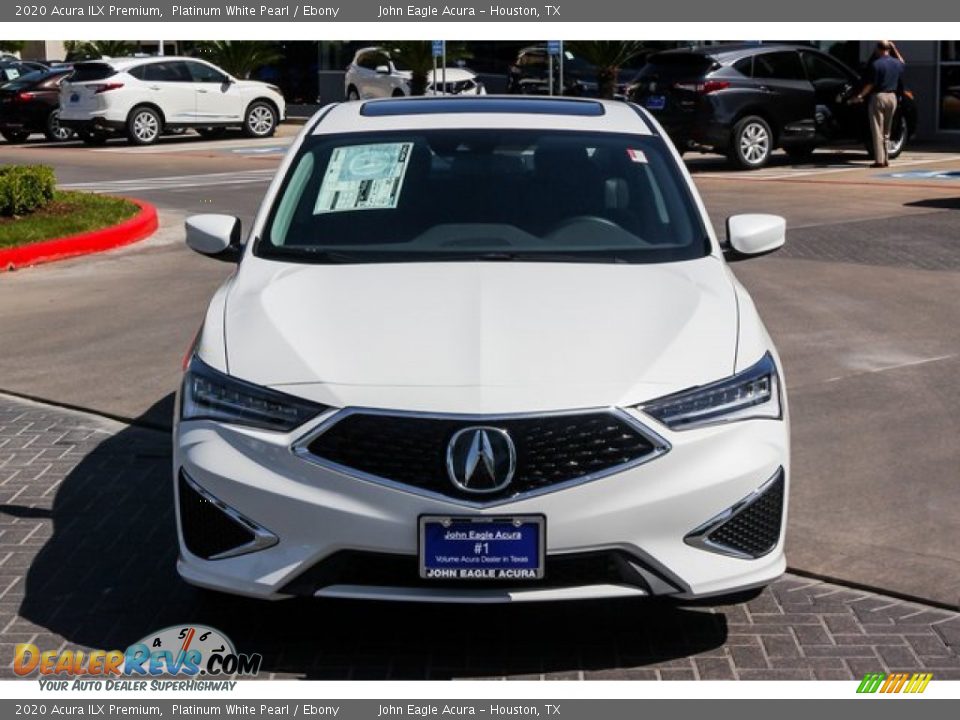 2020 Acura ILX Premium Platinum White Pearl / Ebony Photo #2