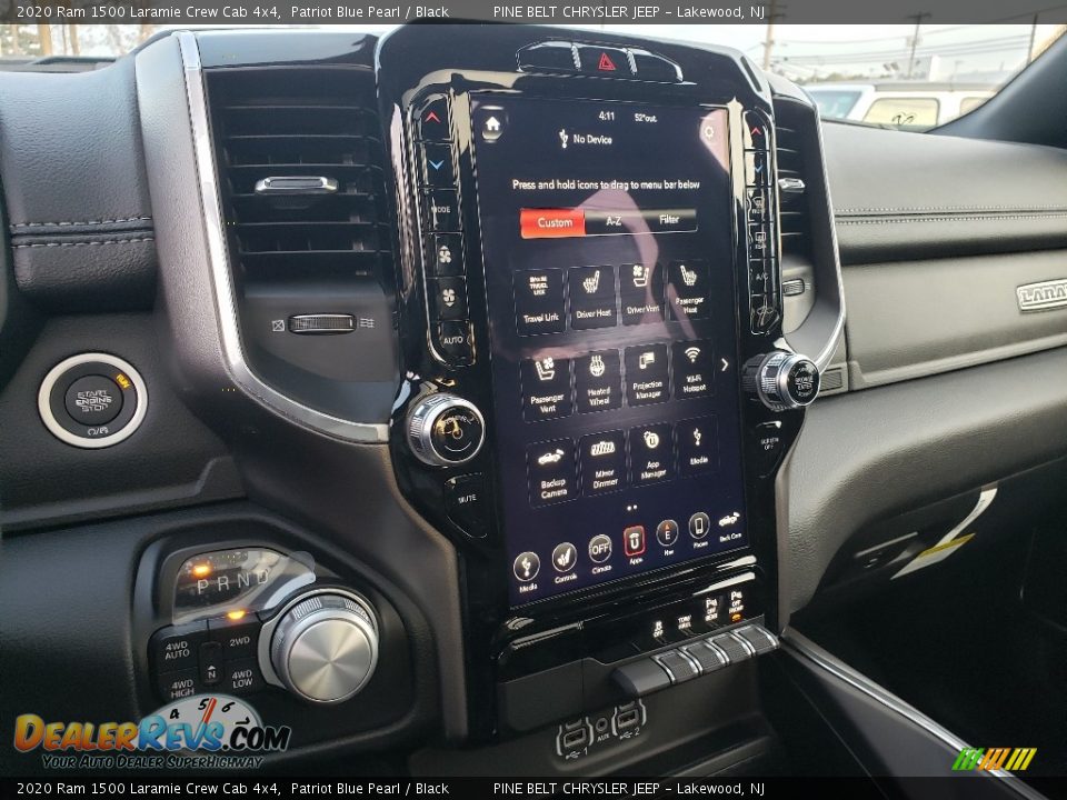 2020 Ram 1500 Laramie Crew Cab 4x4 Patriot Blue Pearl / Black Photo #9
