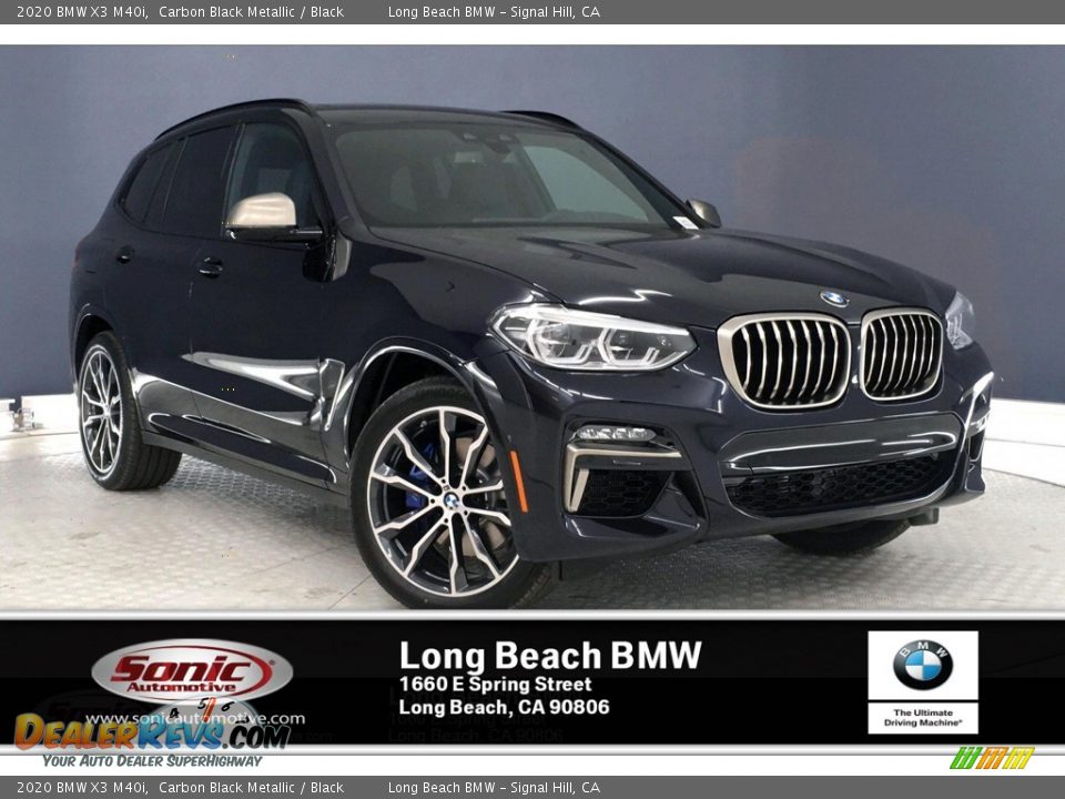 2020 BMW X3 M40i Carbon Black Metallic / Black Photo #1