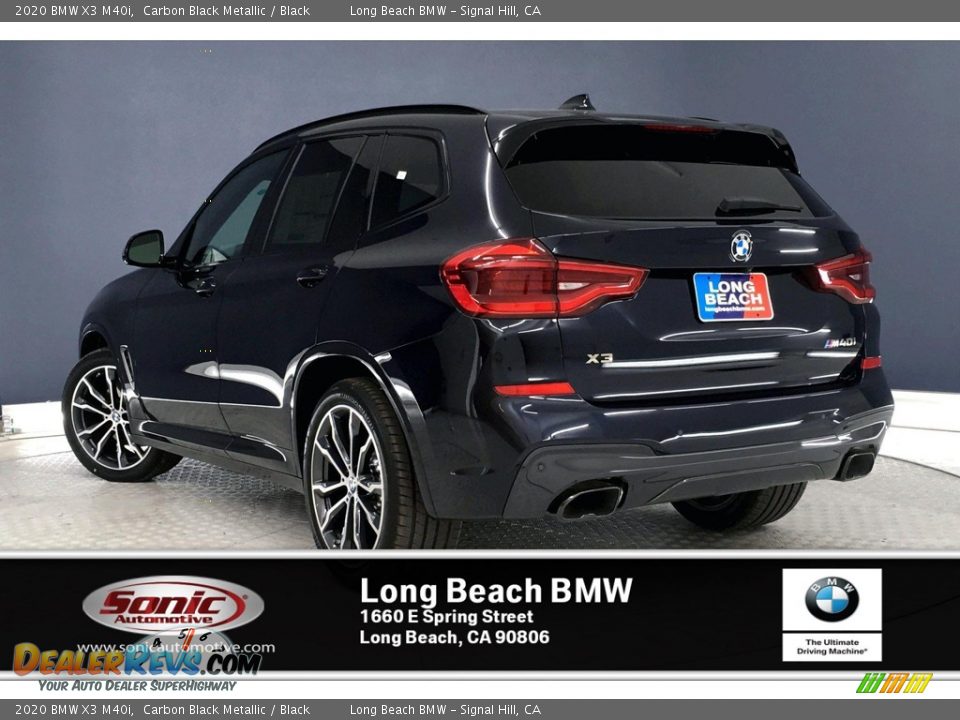 2020 BMW X3 M40i Carbon Black Metallic / Black Photo #2