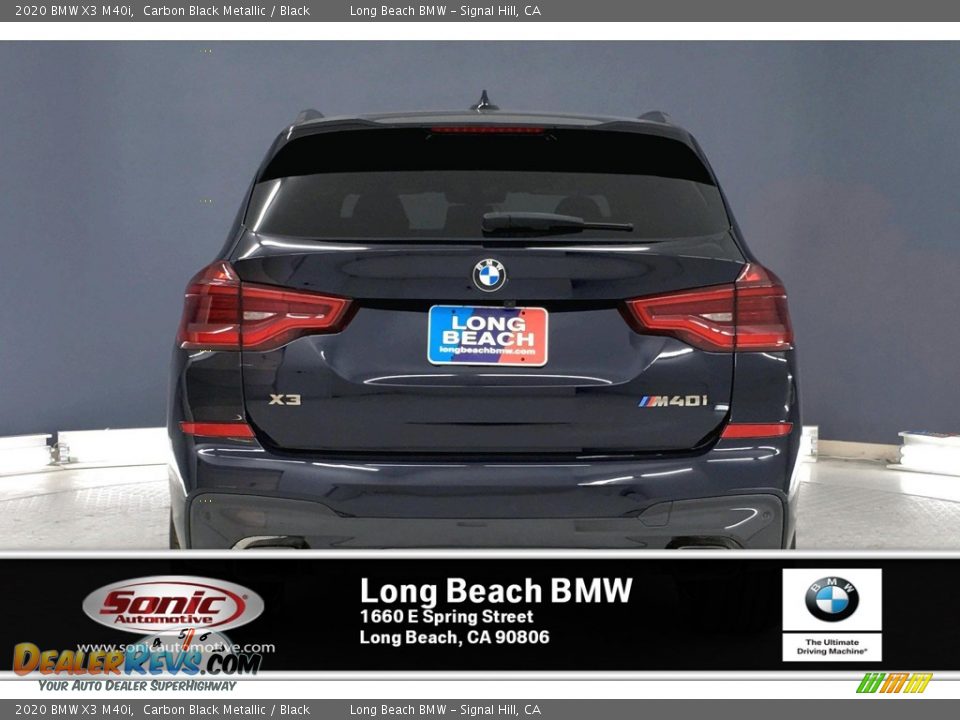 2020 BMW X3 M40i Carbon Black Metallic / Black Photo #3