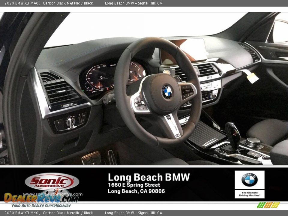 2020 BMW X3 M40i Carbon Black Metallic / Black Photo #4