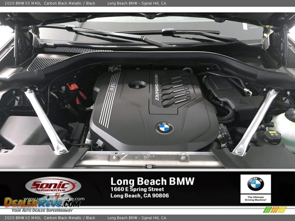 2020 BMW X3 M40i Carbon Black Metallic / Black Photo #8