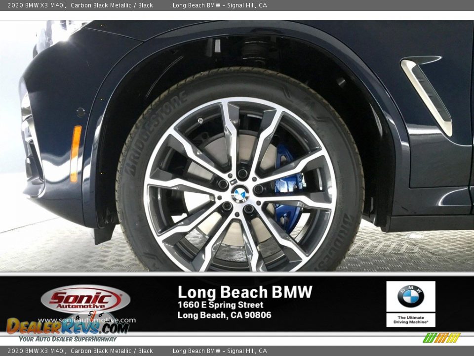 2020 BMW X3 M40i Carbon Black Metallic / Black Photo #9