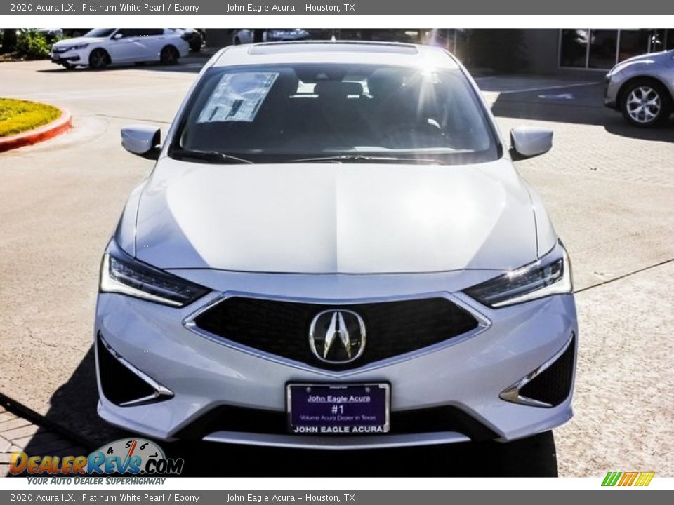 2020 Acura ILX Platinum White Pearl / Ebony Photo #2