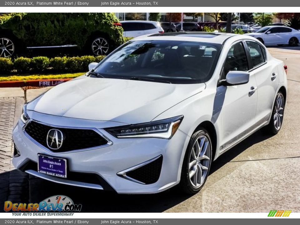 2020 Acura ILX Platinum White Pearl / Ebony Photo #3