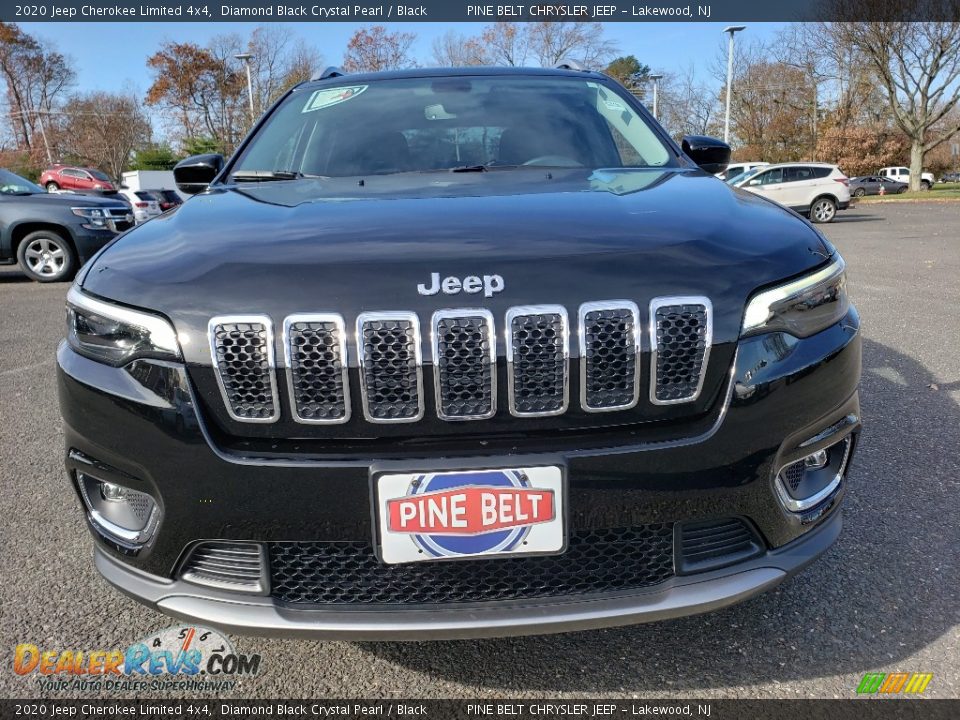 2020 Jeep Cherokee Limited 4x4 Diamond Black Crystal Pearl / Black Photo #2