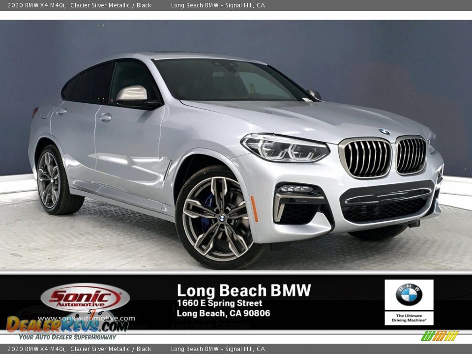2020 BMW X4 M40i Glacier Silver Metallic / Black Photo #1