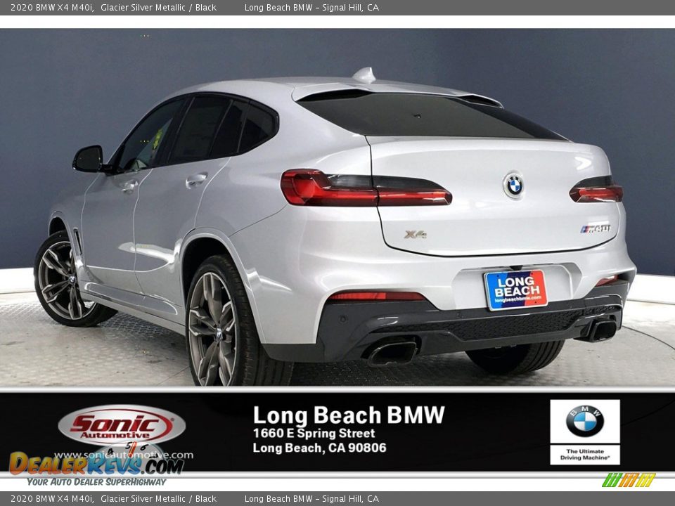 2020 BMW X4 M40i Glacier Silver Metallic / Black Photo #2