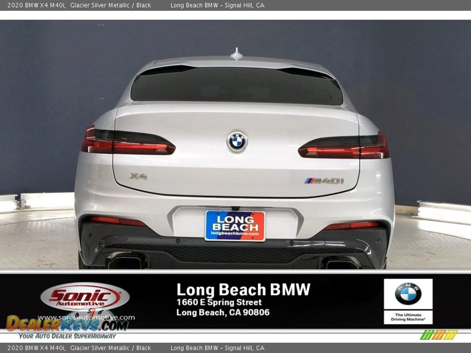 2020 BMW X4 M40i Glacier Silver Metallic / Black Photo #3