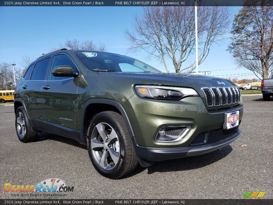 2020 Jeep Cherokee Limited 4x4 Olive Green Pearl / Black Photo #1