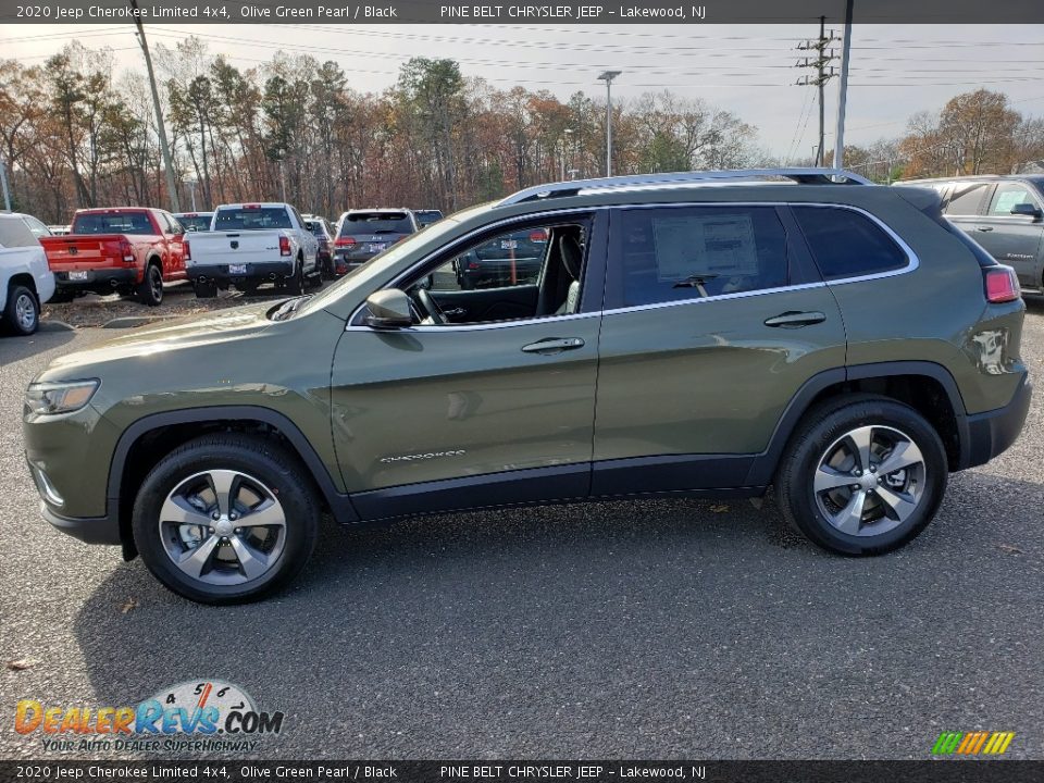 2020 Jeep Cherokee Limited 4x4 Olive Green Pearl / Black Photo #3