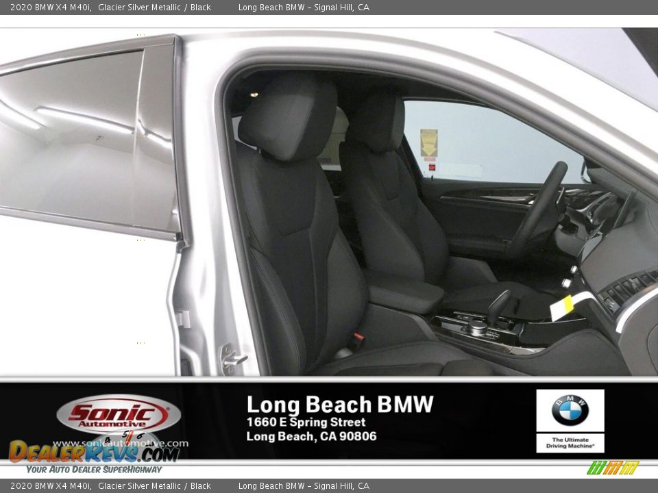 2020 BMW X4 M40i Glacier Silver Metallic / Black Photo #7