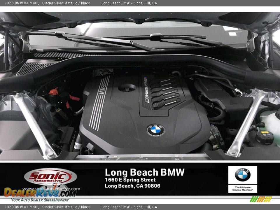 2020 BMW X4 M40i Glacier Silver Metallic / Black Photo #8